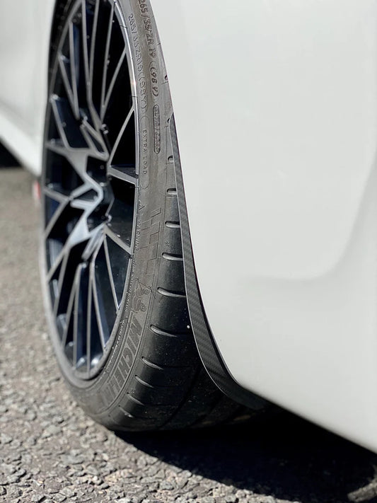 BMW M2 M2C F87 2016 2017 2018 2019 2020 2021 with Aftermarket Parts - Front & Rear Arch Guards Dry Pre-preg Carbon Fiber / ABS from Automotive Passion
