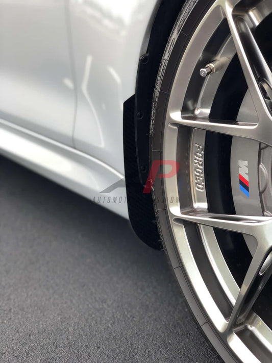 BMW M2 M2C F87 2016 2017 2018 2019 2020 2021 with Aftermarket Parts - Front & Rear Arch Guards Dry Pre-preg Carbon Fiber / ABS from Automotive Passion