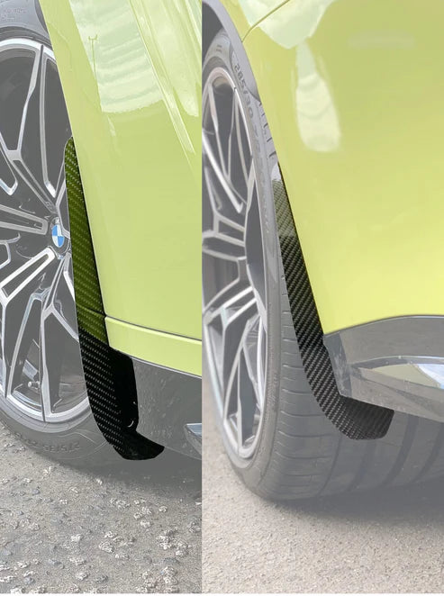 BMW M3 G80 G81 2021-ON with Aftermarket Parts - Front & Rear Arch Guards Dry Pre-preg Carbon Fiber / ABS from Automotive Passion