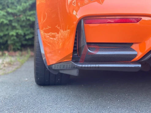 BMW M3 M3C M3CS F80 2014 2015 2016 2017 2018 with Aftermarket Parts - Front & Rear Arch Guards Dry Pre-preg Carbon Fiber / ABS from Automotive Passion