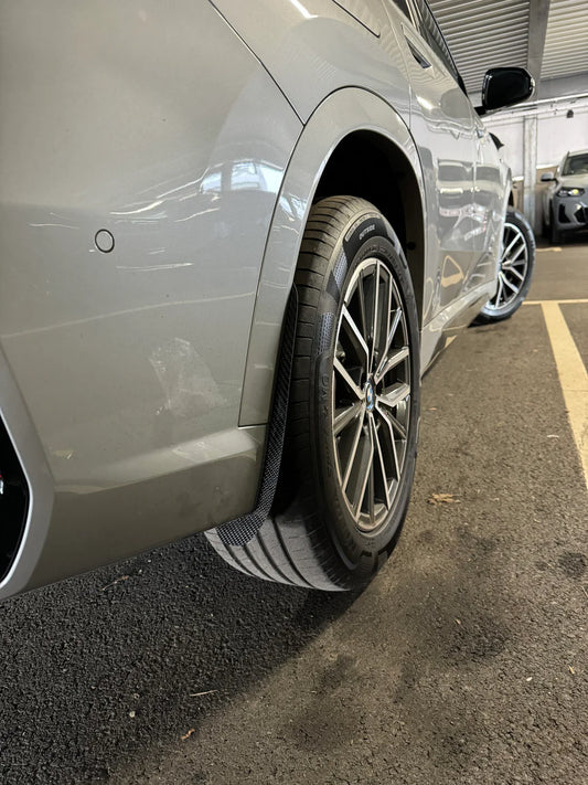 BMW X1 M35i xDrive30e xDrive25e xDrive23d xDrive20d xDrive23i sDrive18d sDrive20i sDrive18i sDrive16i U11 U12 2023-ON with Aftermarket Parts - Front & Rear Arch Guards Dry Pre-preg Carbon Fiber / ABS from Automotive Passion