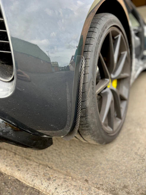 Lotus Emira 3.6 V6 2.0 Four-cylinder 2022-ON with Aftermarket Parts - Front & Rear Arch Guards Dry Pre-preg Carbon Fiber / ABS from Automotive Passion