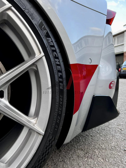 Toyota Supra MK5 A90 A91 3.0 2.0 2020-ON with Aftermarket Parts - Front & Rear Arch Guards Dry Pre-preg Carbon Fiber / ABS from Automotive Passion