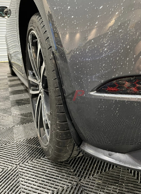 Volkswagen Golf GTI / R MK7.5 2018 2019 2020 2021 with Aftermarket Parts - Front & Rear Arch Guards Dry Pre-preg Carbon Fiber / ABS from Automotive Passion