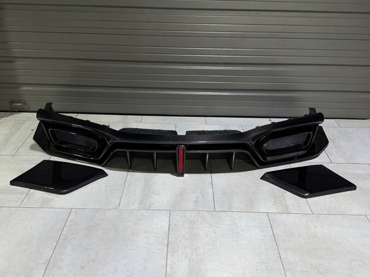 Robot Craftsman "Godzilla" Rear Bumper & Diffuser for Nissan GTR R35 PP Polypropylene FRP Carbon Fiber