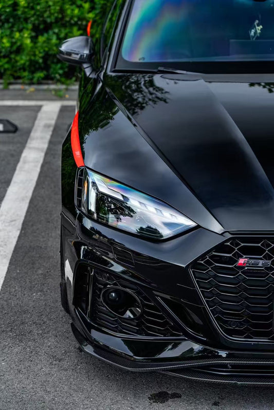 Audi RS5 B9.5 2020-ON with Aftermarket Parts - Front Lip Pre-preg Carbon Fiber from BCTXE Tuning