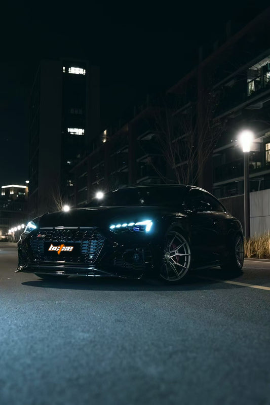 Audi RS5 B9.5 2020-ON with Aftermarket Parts - Front Lip Pre-preg Carbon Fiber from BCTXE Tuning