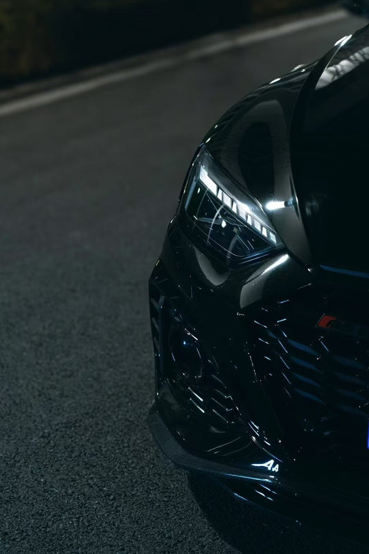 Audi RS5 B9.5 2020-ON with Aftermarket Parts - Front Lip Pre-preg Carbon Fiber from BCTXE Tuning
