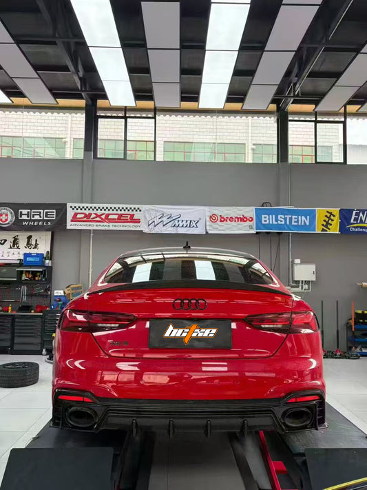 Audi RS5 B9.5 2020-ON with Aftermarket Parts - Rear Diffuser Pre-preg Carbon Fiber from BCTXE Tuning