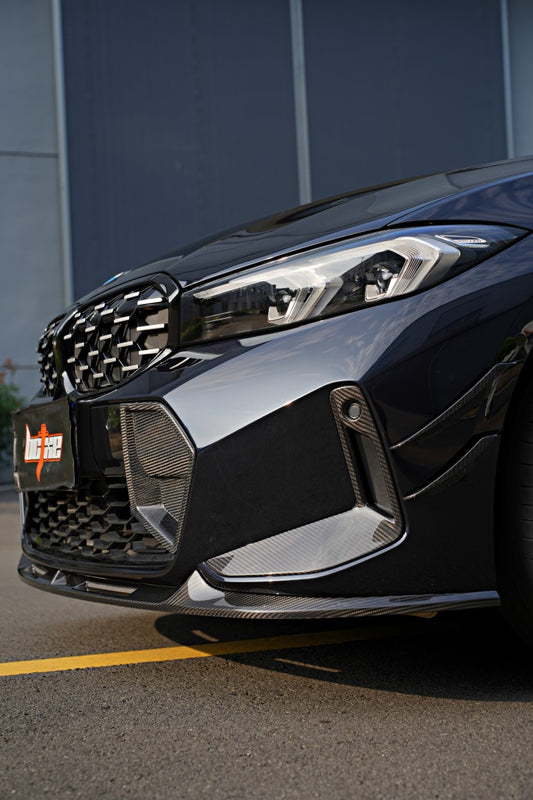 BMW 3 Series 330i (with M-package bumper, does not fit base model) M340i G20 G21 LCI 2023 2024 with Aftermarket Parts - Upper Valences Trim Pre-preg Carbon Fiber from BCTXE Tuning