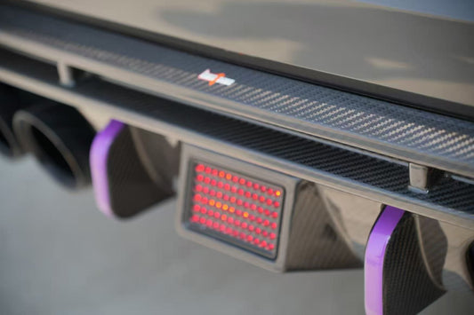 BMW M4 G82 G83 2021 2022 2023 2024 with Aftermarket Parts - V2 Style Rear Diffuser & Canards Pre-preg Carbon Fiber from BCTXE Tuning
