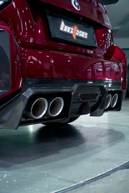 BMW M2 / M2C G87 2023 2024 with Aftermarket Parts - Rear Diffuser Pre-preg Carbon Fiber from BCTXE Tuning