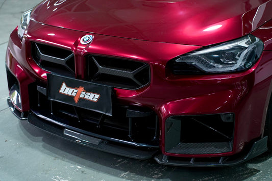 BMW M2 / M2C G87 2023 2024 with Aftermarket Parts - Front Grill Pre-preg Carbon Fiber from BCTXE Tuning