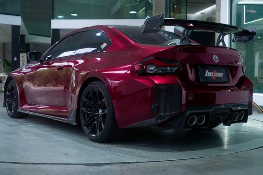 BMW M2 / M2C G87 2023-ON with Aftermarket Parts - Rear Bumper Upper Valences Pre-preg Carbon Fiber from BCTXE Tuning