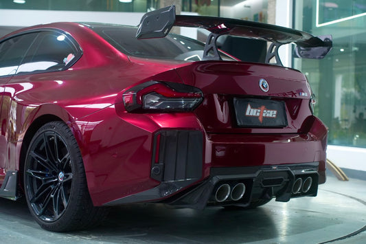 BMW M2 / M2C G87 2023-ON with Aftermarket Parts - Rear Bumper Upper Valences Pre-preg Carbon Fiber from BCTXE Tuning