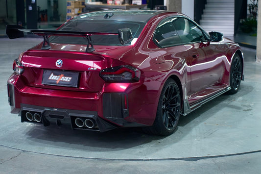 BMW M2 / M2C G87 2023-ON with Aftermarket Parts - Rear Bumper Upper Valences Pre-preg Carbon Fiber from BCTXE Tuning