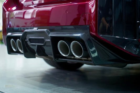 BMW M2 / M2C G87 2023 2024 with Aftermarket Parts - Rear Diffuser Pre-preg Carbon Fiber from BCTXE Tuning