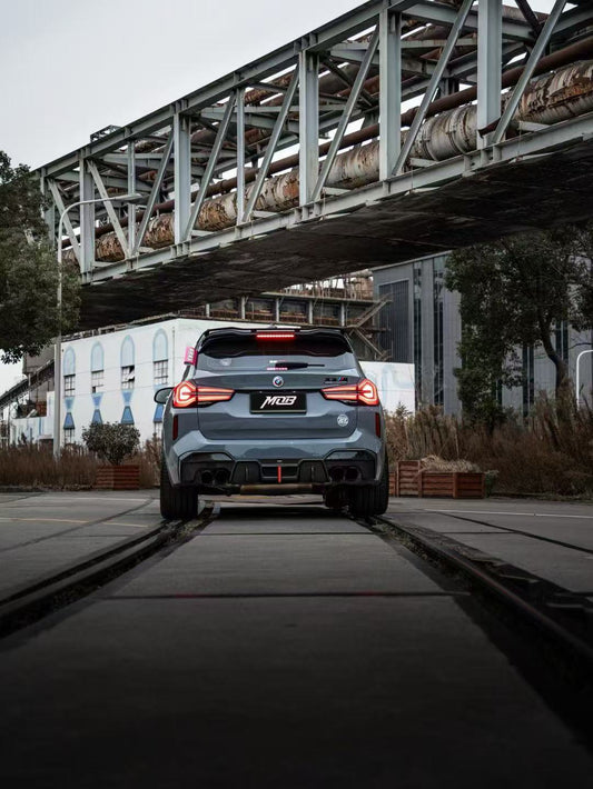 BMW X3 G01 LCI 2022 2023 2024 & X3M X3MC F97 LCI 2022 2023 2024 with Aftermarket Parts - Rear Diffuser Pre-preg Carbon Fiber from BCTXE Tuning