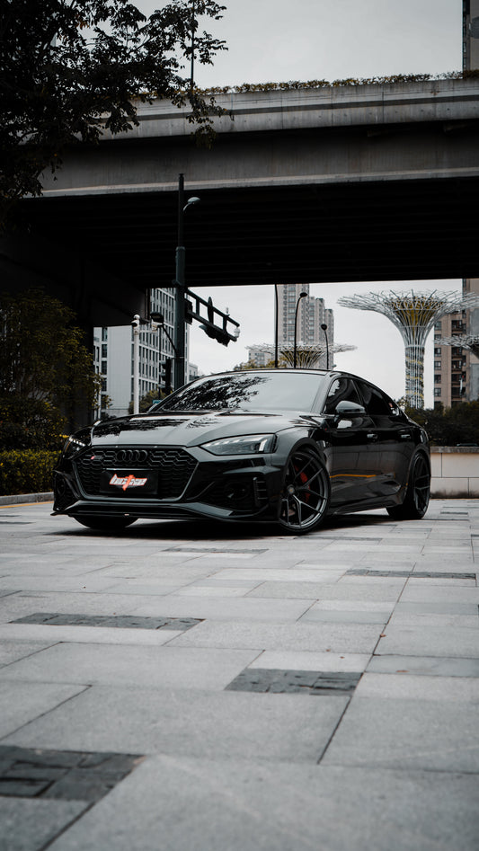 Audi RS5 B9.5 2020-ON with Aftermarket Parts - Front Lip Pre-preg Carbon Fiber from BCTXE Tuning