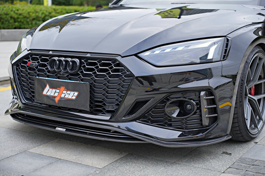 Audi RS5 B9.5 2020-ON with Aftermarket Parts - Front Lip Pre-preg Carbon Fiber from BCTXE Tuning
