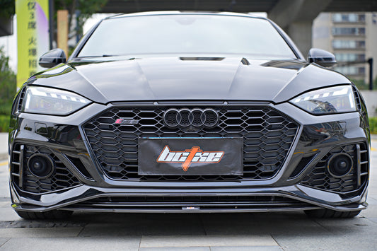 Audi RS5 B9.5 2020-ON with Aftermarket Parts - Front Lip Pre-preg Carbon Fiber from BCTXE Tuning