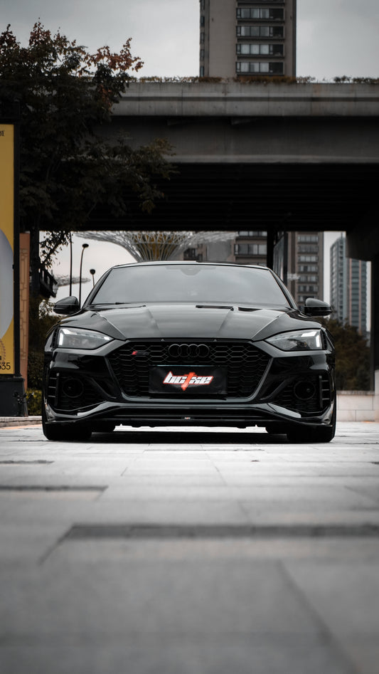 Audi RS5 B9.5 2020-ON with Aftermarket Parts - Front Lip Pre-preg Carbon Fiber from BCTXE Tuning