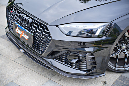 Audi RS5 B9.5 2020-ON with Aftermarket Parts - Front Lip Pre-preg Carbon Fiber from BCTXE Tuning