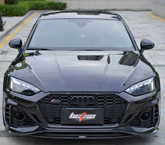 Audi RS5 B9.5 2020-ON with Aftermarket Parts - Front Lip Pre-preg Carbon Fiber from BCTXE Tuning