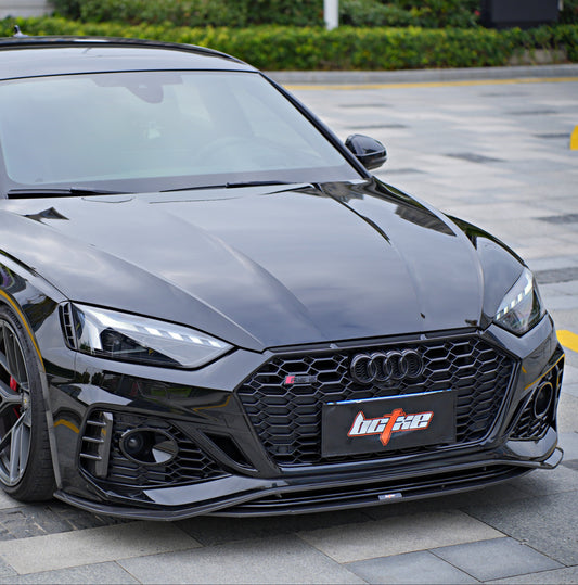 Audi RS5 B9.5 2020-ON with Aftermarket Parts - Front Lip Pre-preg Carbon Fiber from BCTXE Tuning