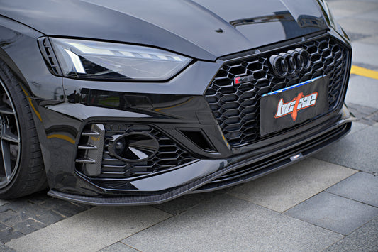 Audi RS5 B9.5 2020-ON with Aftermarket Parts - Front Lip Pre-preg Carbon Fiber from BCTXE Tuning