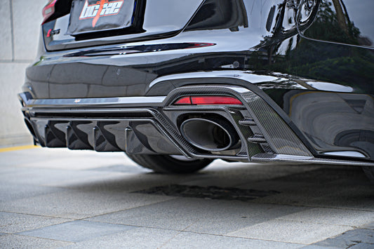 Audi RS5 B9.5 2020-ON with Aftermarket Parts - Rear Diffuser Pre-preg Carbon Fiber from BCTXE Tuning