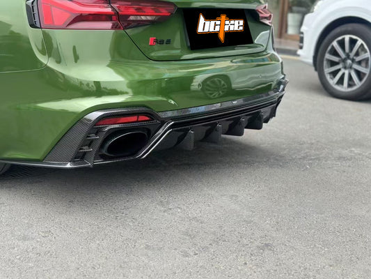 Audi RS5 B9.5 2020-ON with Aftermarket Parts - Rear Diffuser Pre-preg Carbon Fiber from BCTXE Tuning