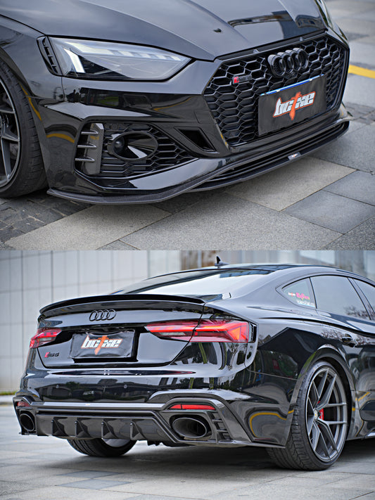 Audi RS5 B9.5 2020-ON with Aftermarket Parts - Rear Diffuser Pre-preg Carbon Fiber from BCTXE Tuning
