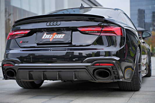 Audi RS5 B9.5 2020-ON with Aftermarket Parts - Rear Diffuser Pre-preg Carbon Fiber from BCTXE Tuning