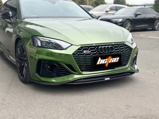Audi RS5 B9.5 2020-ON with Aftermarket Parts - Front Lip Pre-preg Carbon Fiber from BCTXE Tuning