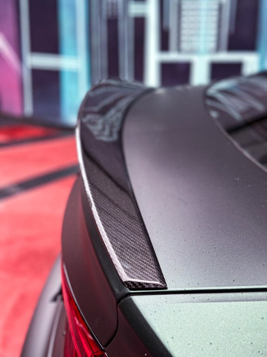 Audi RS5 S5 A5 B9 / B9.5 2017-ON with Aftermarket Parts - V1 Pre-preg Carbon Fiber Rear Spoiler from BCTXE Tuning