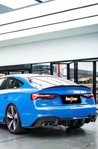 Audi RS5 S5 A5 B9 / B9.5 2017-ON with Aftermarket Parts - V2 Pre-preg Carbon Fiber Rear Spoiler from BCTXE Tuning
