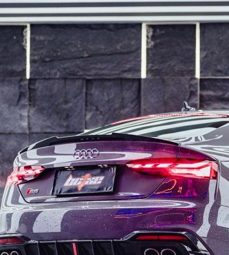 Audi RS5 S5 A5 B9 / B9.5 2017-ON with Aftermarket Parts - V2 Pre-preg Carbon Fiber Rear Spoiler from BCTXE Tuning