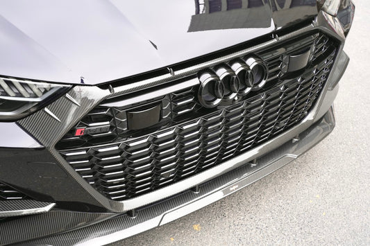 Audi RS6 C8 2020-ON & RS7 C8 2020-ON with Aftermarket Parts - Front Lip Pre-preg Carbon Fiber from BCTXE Tuning