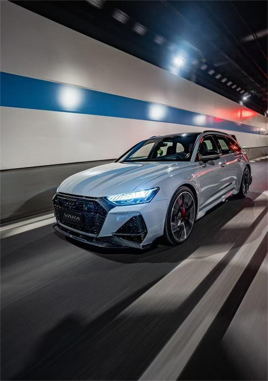 Audi RS6 C8 2020-ON & RS7 C8 2020-ON with Aftermarket Parts - Grill Trill Pre-preg Carbon Fiber from BCTXE Tuning