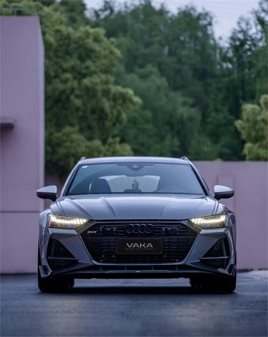 Audi RS6 C8 2020-ON & RS7 C8 2020-ON with Aftermarket Parts - Grill Trill Pre-preg Carbon Fiber from BCTXE Tuning
