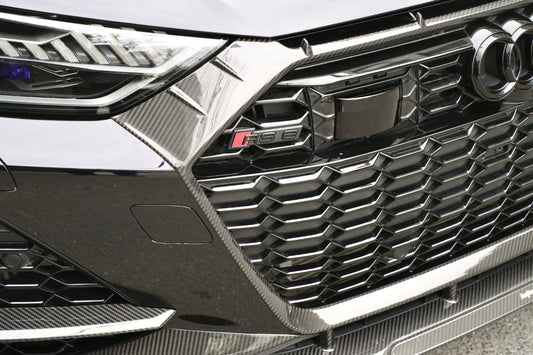 Audi RS6 C8 2020-ON & RS7 C8 2020-ON with Aftermarket Parts - Grill Trill Pre-preg Carbon Fiber from BCTXE Tuning