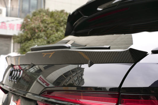 Audi RS6 C8 2020-ON with Aftermarket Parts - Rear Lip Spoiler Carbon Fiber from BCTXE Tuning