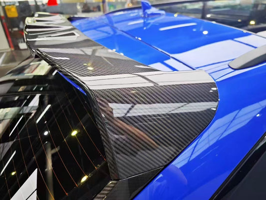 Audi RS6 C8 2020-ON with Aftermarket Parts - V1 Rear Roof Spoiler Carbon Fiber from BCTXE Tuning