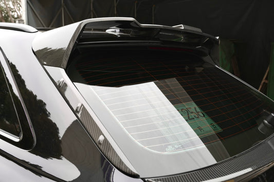 Audi RS6 C8 2020-ON with Aftermarket Parts - V2 Rear Roof Spoiler Carbon Fiber from BCTXE Tuning
