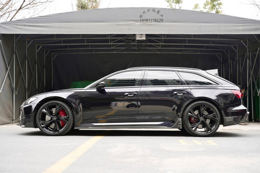 Audi RS6 C8 2020-ON with Aftermarket Parts - V2 Rear Roof Spoiler Carbon Fiber from BCTXE Tuning