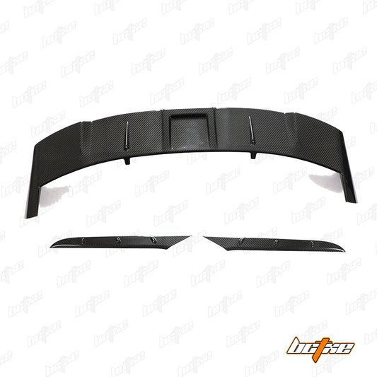 Audi RS6 C8 2020-ON with Aftermarket Parts - V2 Rear Roof Spoiler Carbon Fiber from BCTXE Tuning