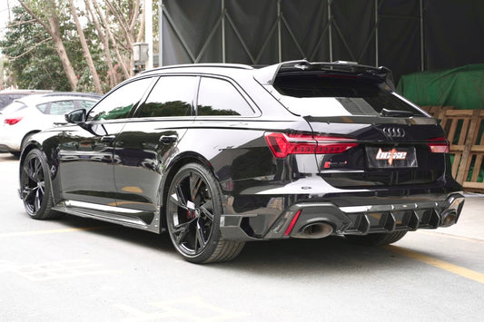 Audi RS6 C8 2020-ON & RS7 C8 2020-ON with Aftermarket Parts - Side Skirts Carbon Fiber from BCTXE Tuning
