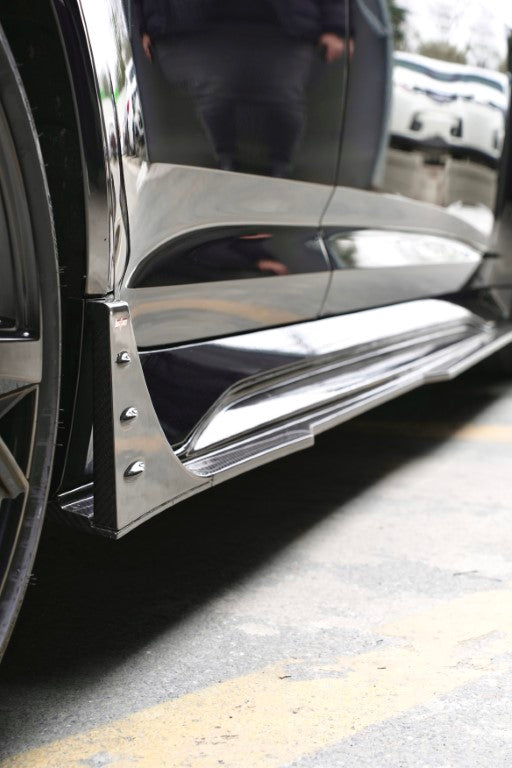 Audi RS6 C8 2020-ON & RS7 C8 2020-ON with Aftermarket Parts - Side Skirts Carbon Fiber from BCTXE Tuning