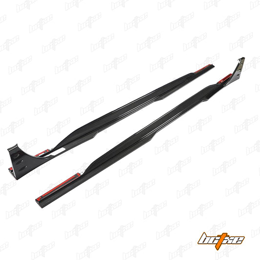 Audi RS6 C8 2020-ON & RS7 C8 2020-ON with Aftermarket Parts - Side Skirts Carbon Fiber from BCTXE Tuning